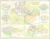 WORLD. Orbis Terrarum notus 900BC-160AD 1880 old antique map plan chart