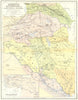 ARMENIA. Mesopotamia, Babylonia, Assyria 1880 old antique map plan chart