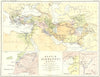 GRANICUS. Regnum Alexandri Magni; Issus; Arbela 1880 old antique map chart