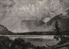 UTAH. Moores lake c1880 old antique vintage print picture