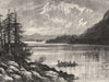 CANADA. Sooke lake, Vancouver Island c1880 old antique vintage print picture