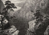 USA. Glimpse of Sawatch Range, Rocky Mountains c1880 old antique print picture