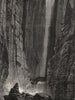 COLORADO. Grand Canyon. Raft Precipitated Cataract c1880 old antique print