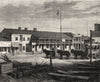 UTAH. Street in Salt Lake City c1880 old antique vintage print picture