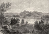 USA. Valley of Upper Mississippi c1880 old antique vintage print picture