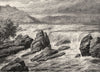MINNESOTA. Falls of St Anthony c1880 old antique vintage print picture