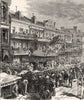 LOUISIANA. An Election day in New Orleans c1880 old antique print picture