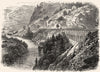 MARYLAND. Baltimore & Ohio railway c1880 old antique vintage print picture