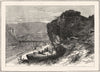 POTOMAC. Bridge across at Harper's Ferry hill c1880 old antique print picture