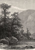 VIRGINIA. Goshen pass Rockbridge Co c1880 old antique vintage print picture