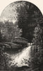 NORTH CAROLINA. Watauga falls, west c1880 old antique vintage print picture