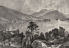 NEW YORK. Lake George, State c1880 old antique vintage print picture