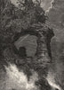 USA. Chapel Rocks, lake Superior c1880 old antique vintage print picture