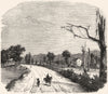 OHIO. Farm c1880 old antique vintage print picture