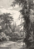 CONNECTICUT. New England. Salmon Brook, Granby c1880 old antique print picture