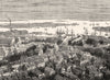 BOSTON. New England. from Bunker Hill c1880 old antique vintage print picture