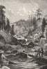 VERMONT. New England. Missisquoi river c1880 old antique vintage print picture