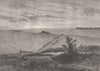 WILTS. Salisbury Plain, from Amesbury 1898 old antique vintage print picture