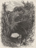 KENT. Cinque ports. Cave at Pegwell Bay 1898 old antique vintage print picture