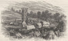 DEVON. Sheepstor Church 1898 old antique vintage print picture