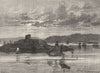 DEVON. Cattewater, from Catdown 1898 old antique vintage print picture