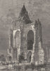 LINCS. Crowland. Abbey 1898 old antique vintage print picture
