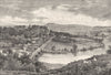 SHROPS. Ludlow. from Whitcliffe 1898 old antique vintage print picture