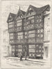 SHROPS. Ludlow. Feathers Hotel 1898 old antique vintage print picture