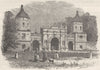 LINCS. Burghley. Lodge, Park 1898 old antique vintage print picture