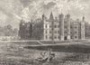CAMBS. Burghley. House 1898 old antique vintage print picture