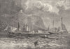 YORKS. Scarborough Castle, Sea 1898 old antique vintage print picture