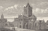 IRELAND. Dublin city. Christ Church cathedral 1898 old antique print picture