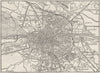 IRELAND. Dublin city, sketch map 1898 old antique vintage plan chart