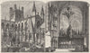 CHESHIRE. Chester. cathedral 1898 old antique vintage print picture