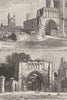 ST ANDREWS. St Andrew's Fife. Ruins, cathedral Pends 1898 old antique print