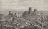 DURHAM. Cathedral & Castle 1898 old antique vintage print picture