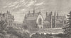 WORCS. Malvern Hills. College 1898 old antique vintage print picture