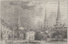 COVENTRY. Trinity, St Michael's & Christ Church 1898 old antique print picture