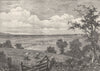 SOMT. Sedgemoor, from Middlezoy 1898 old antique vintage print picture