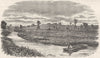 SOMT. Sedgemoor. Isle of Athelney 1898 old antique vintage print picture