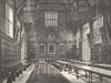 CAMBS. Cambridge. Hall of Trinity College 1898 old antique print picture