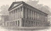 WARCS. Birmingham. town Hall 1898 old antique vintage print picture