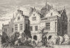 WARCS. Birmingham. Aston Hall 1898 old antique vintage print picture