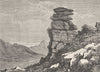 SOMT. Exmoor. Devil's Cheese-Ring 1898 old antique vintage print picture