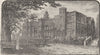HERTS. Hatfield House 1898 old antique vintage print picture