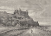 WALES. Harlech Castle, North Side 1898 old antique vintage print picture