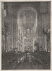 NORFOLK. Norwich. cathedral Choir, looking east 1898 old antique print picture