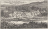 GLOS. Wye. Brockweir 1898 old antique vintage print picture