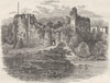 WALES. Wye. Chepstow Castle 1898 old antique vintage print picture