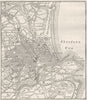 SCOTLAND. Aberdeen, sketch map 1898 old antique vintage plan chart